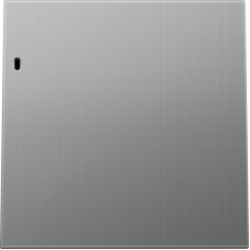 Клавиша 1-я с подсветкой,  никель,  серия R98 METAL