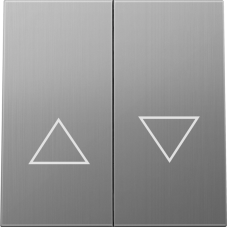 Клавиша 2-я со стрелками для жалюзи,  никель,  серия R98 METAL