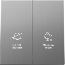 Клавиша 2-я с символами DND/MUR,  никель,  серия R98 METAL