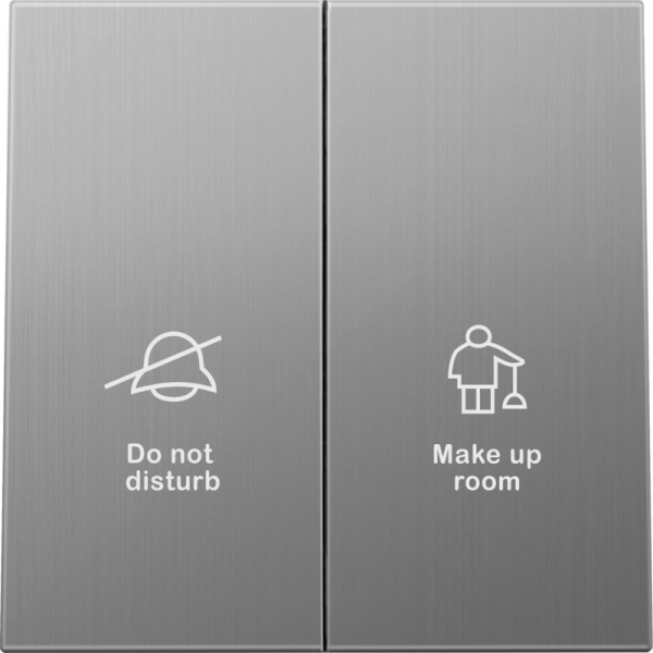 Клавиша 2-я с символами DND/MUR,  никель,  серия R98 METAL