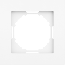 Рамка 1-я,  глянцевый белый,  серия A07
