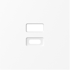 Накладка для розеток USB,  глянцевый белый,  серия A07