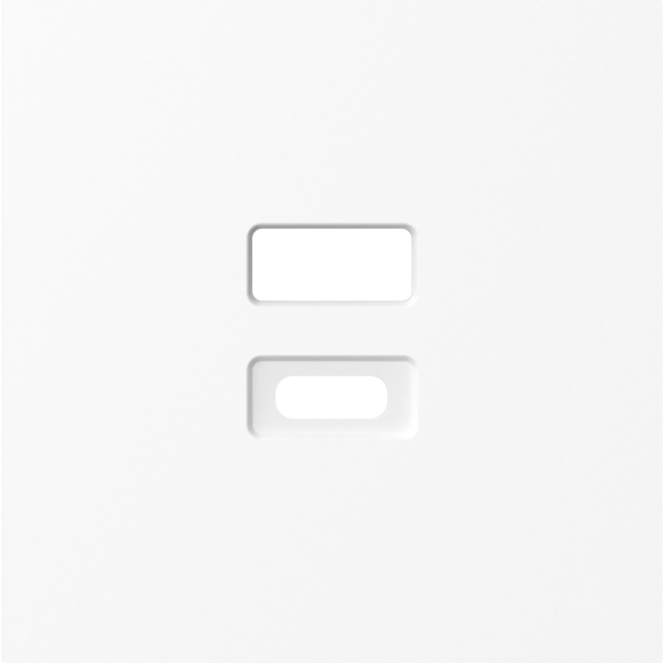 Накладка для розеток USB,  глянцевый белый,  серия A07