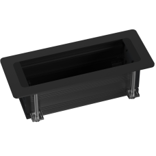 Настольный встраиваемый розеточный блок Static 6 мод. (3 мод. 45х45),  черный