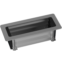 Настольный встраиваемый розеточный блок Static 6 мод. (3 мод. 45х45),  серебро