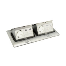 Выдвижной блок Snap 8 (4+4) мод. алюминий (с уст. набором)