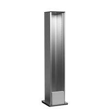 Напольная мини-колонна односторонняя 18 мод. (9мод. 45х45),  высота 450мм,  цвет алюминий