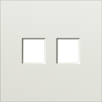 Накладка 2-я для розеток RJ45, TV, SAT,  шампань,  серия S08