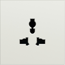 Накладка для  розетки мультистандарт,  со шторками 16A 250 В~,  шампань,  серия S08