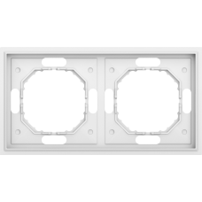 Рамка 2-я,  матовый белый,  серия S08