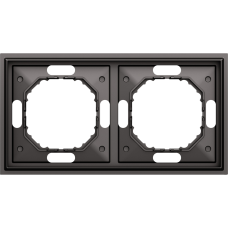 Рамка 2-я,  матовый титан,  серия S08