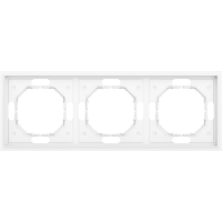 Рамка 3-я,  глянцевый белый,  серия S08