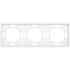 Рамка 3-я,  глянцевый белый,  серия S08