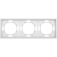 Рамка 3-я,  матовый белый,  серия S08