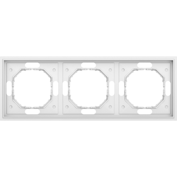 Рамка 3-я,  матовый белый,  серия S08