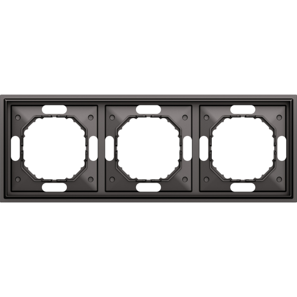 Рамка 3-я,  матовый титан,  серия S08