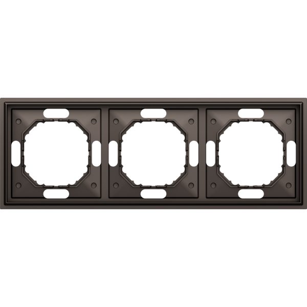 Рамка 3-я,  мокко,  серия S08