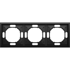 Рамка 3-я,  черный графит,  серия S08