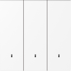 Клавиша 3-я с подсветкой,  глянцевый белый,  серия S08