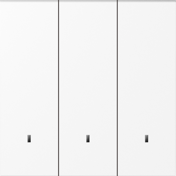 Клавиша 3-я с подсветкой,  глянцевый белый,  серия S08