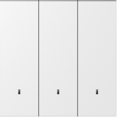 Клавиша 3-я с подсветкой,  матовый белый,  серия S08