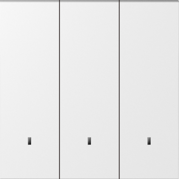 Клавиша 3-я с подсветкой,  матовый белый,  серия S08