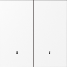 Клавиша 2-я с подсветкой,  глянцевый белый,  серия S08