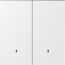 Клавиша 2-я с подсветкой,  матовый белый,  серия S08