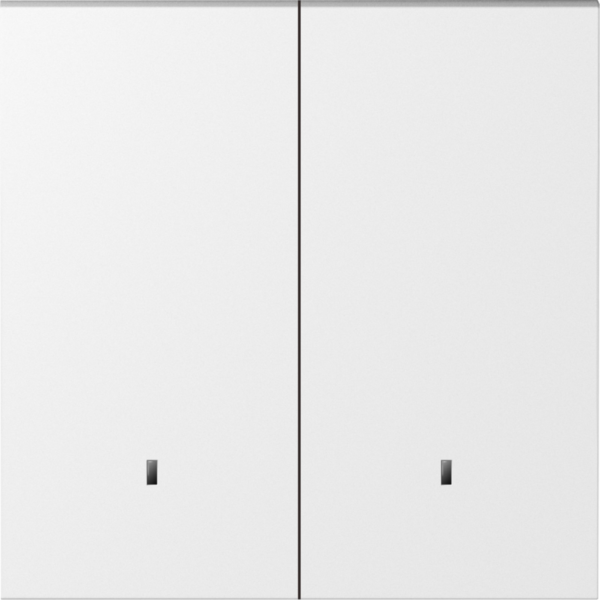 Клавиша 2-я с подсветкой,  матовый белый,  серия S08