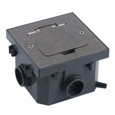 Лючок Surface 2 мод. (1 мод. 45х45 мм.),  оцинкованная сталь,  IP44,  (с уст. набором)