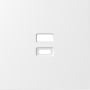 Накладка для розеток USB,  матовый белый,  серия S08
