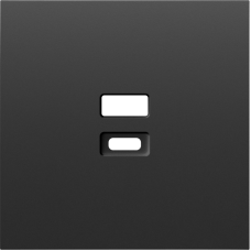 Накладка для розеток USB,  черный графит,  серия S08