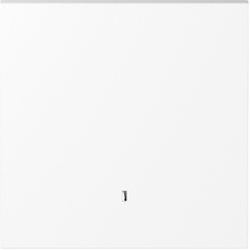 Клавиша 1-я с подсветкой,  глянцевый белый,  серия S08