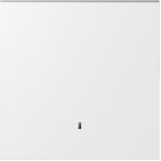 Клавиша 1-я с подсветкой,  матовый белый,  серия S08