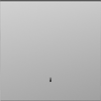 Клавиша 1-я с подсветкой,  сталь,  серия S08