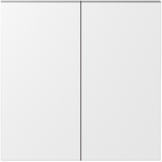 Клавиша для перекрёстного переключателя 2-я,  матовый белый,  серия S08