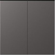 Клавиша для перекрёстного переключателя 2-я,  матовый титан,  серия S08