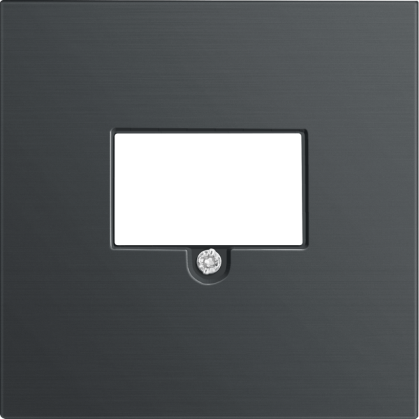 Накладка стандарта TAE для розеток USB,  HDMI,  аудио,  вороненая сталь,  серия R98 METAL