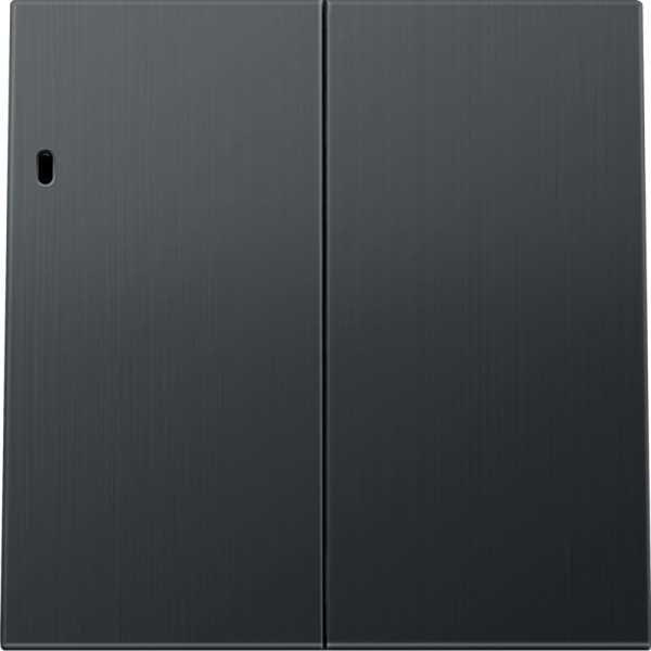 Клавиша 2-я с подсветкой,  вороненая сталь,  серия R98 METAL