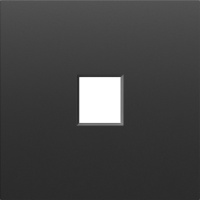 Накладка 1-я для розеток RJ45, TV, SAT,  черный графит,  серия S08