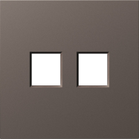 Накладка 2-я для розеток RJ45, TV, SAT,  мокко,  серия S08