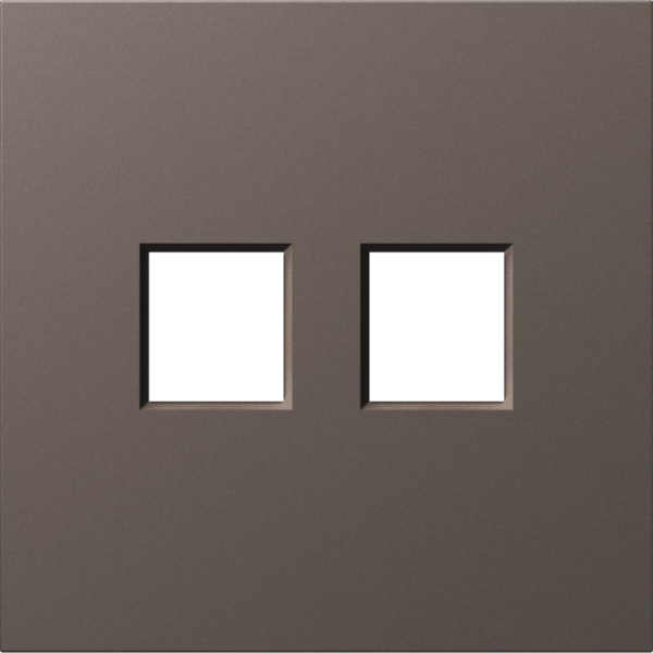 Накладка 2-я для розеток RJ45, TV, SAT,  мокко,  серия S08