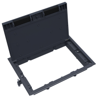 Лючок ревизионный в пол 16 мод.,  крышка ABS + гальванизированная стальная вставка