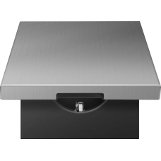 Накладка для розетки Schuko с заземлением,  с крышкой,  16A 250 В~,  никель,  серия R98 METAL