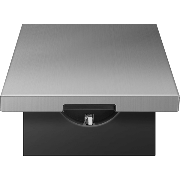 Накладка для розетки Schuko с заземлением,  с крышкой,  16A 250 В~,  никель,  серия R98 METAL