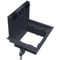 Лючок ревизионный в пол 8 мод.,  крышка ABS + гальванизированная стальная вставка