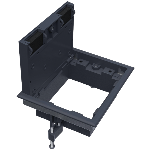 Лючок ревизионный в пол 8 мод.,  крышка ABS + гальванизированная стальная вставка