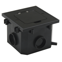 Лючок Surface 2 мод. (1 мод. 45х45 мм.),  антрацит,  IP44,  (с уст. набором)