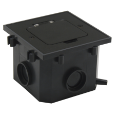 Лючок Surface 2 мод. (1 мод. 45х45 мм.),  антрацит,  IP44,  (с уст. набором)