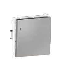 Кнопочный выключатель 1-клавишный с подсветкой,  1н.о. 10 A 250 В,  благородная сталь Donel R98 Metal